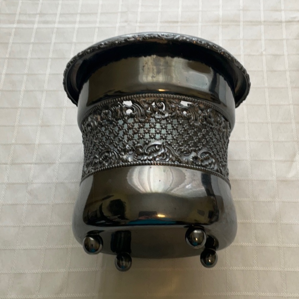 Elegant Silver Planter